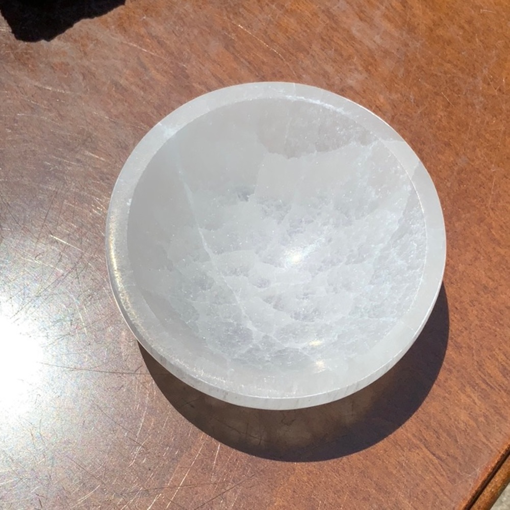 3 INCH SELENITE SMUDGING BOWL